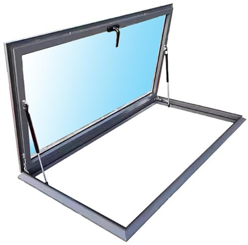 Lucernario da Tetto, Finestra di Uscita per pozzo di Luce Naturale, Porta di Illuminazione per pozzo interrato, per capannoni, Cantine, Garage, verande e Ingresso Esterno in soffitta, dimens