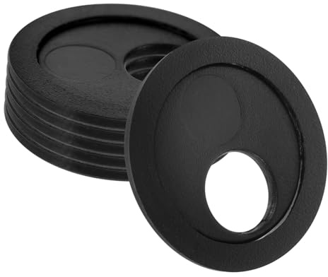 Cache Caméra Smartphone Rotatif en ABS Noir Adhésif, Lot de 6 Pièces
