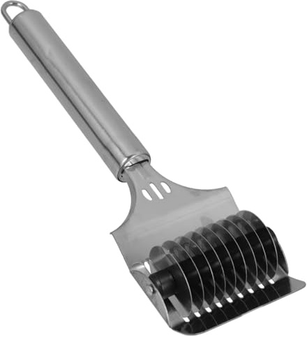 HEALEEP Utensile Colore Manuale in Acciaio Inossidabile per la Pasta Bianco Resistente alla Ruggine Taglio Uniforme Colore la Cucina
