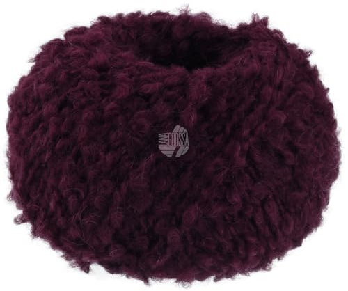 LANA GROSSA Orsetto | Weiches Bouclé-Garn aus Alpaka- und Merinofasern | Handstrickgarn aus 60% Schurwolle (Merino) & 40% Alpaka (superfein) | 50g Wolle zum Stricken & Häkeln | 75m Garn FB 5