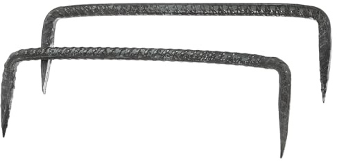 DIYEAH 2 pièces Clous à Double Pointe Acier pour Fixation Bois Clous Robustes pour Menuiserie Lot
