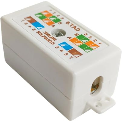 YPBEW RJ45 Cat6 Junction Box Inline Punching Down Coupler Joiner for Ethernet Networking Cable Ethernet Connection Networking Cable Connectors