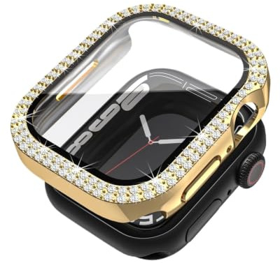 1 st Diamond heltäckande klockfodral for iWatch(GOLD,41mm)