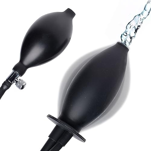 Cleanstream Inflatable Enema Plug with Hand Bulb, Hollow Core, Latex-Free
