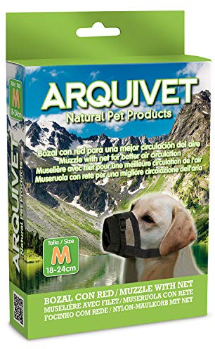 Arquivet Bozal para Perros de Nylon con Red - M