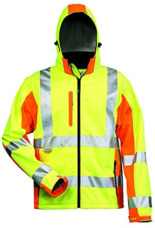 Elysee Warnschutz-Softshelljacke Adam Größe, 1 Stück, 2XL, gelb/orange, 22735-2XL