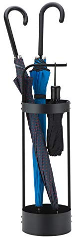 JackCubeDesign Steel Umbrella Stand Entryway Platzsparende Umbrella Holder Organizer für Haustür (Schwarz) - MK444A