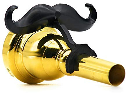 Brasstache - Schnurrbart zum Anklippen für Posaune oder Euphonium Mundstück