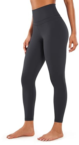 CRZ YOGA Women's Naked Feeling - 25 Inches High Waist Leggings Tight Yoga Pants Workout Gym Leggings Ink Gray 12