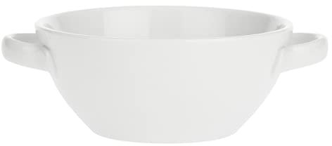 THUN LA Porcelana Blanca-Juego de 4 Cuencos para Horno con Asas Terrine