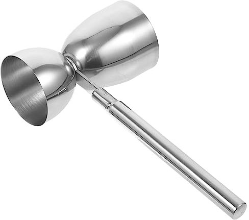 Kichvoe Tasse à Mesurer à Long Manche à Double Extrémité Doseur De Cocktails Doseur 2 Oz 1 Oz Dose De Cocktail Doseur à Cocktail Doseur De Vin Shaker Jigger Acier Inoxydable Boissons Japon