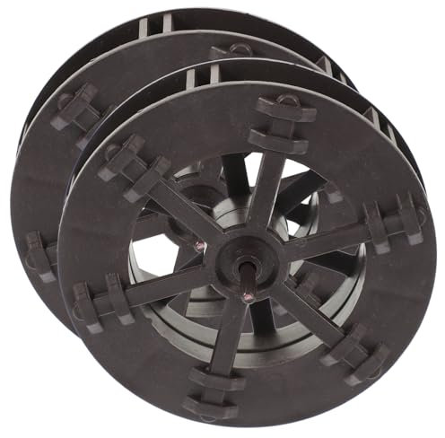 Ciieeo 2pcs Water Wheel Fountain Ornament for Aquarium Garden Feng Shui Waterfall Decor Calming Effect for Indoor and Outdoor Use