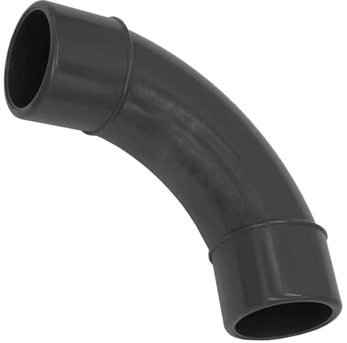 MegaHaustechnik Klebefitting aus Kunststoff PVC, Bogen 90 Grad, 50mm | Für Rohr-Außendurchmesser 50mm, zum Verkleben, Trinkwasser geeignet, Druck 16 Bar