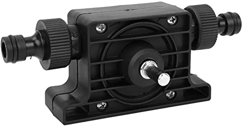 Acouto Portable Drill-Powered Pump, Black, Submersible, Engineering Plastics, Drill Pump