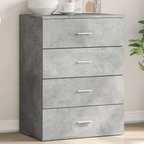 ShGaxin Sideboard Betongrau 60x39x80 cm Holzwerkstoff, Kommode Schlafzimmer, Kommoden & Sideboards, Wohnzimmerschrank, Flur Kommode, Zimmer Möbel - 840530