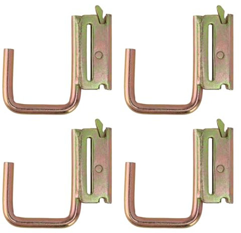 Zoeyilan 4 Ganci E Track J, Accessori E Track, Set di Montaggio con Gancio J, Strumenti per Appendere Il rimorchio, carico Massimo 1200 libbre, per Pick-up, rimorchi Chiusi, Semi-Camion,