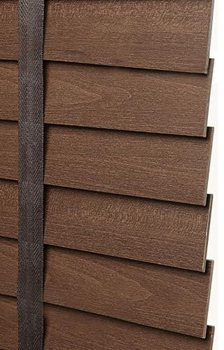 Wood Balcony Venetian Blinds - Width 70 80 90 100 135 150 CM Blinds Window for Patio Doors/Window Frames/Glass Door - Horizontal Blinds with Install Accessories(B,170x210cm)