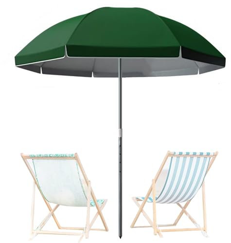 Ombrellone da Giardino 240 cm/260 cm/280 cm/300 cm, Ombrellone da Esterno con 8 Stecche Robuste,Ombrellone da Spiaggia Portatile per Terrazza sul Prato,Balcone,Cortile(300cm)