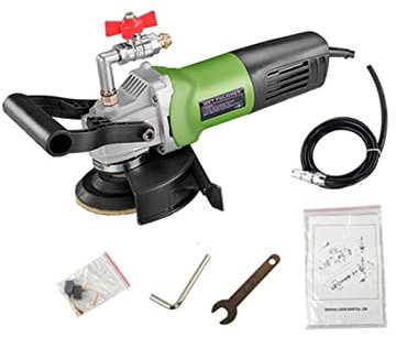 OUTFYT Máquina pulidora de inyección de Agua Manual de 800W, pulidora eléctrica de Piedra húmeda, Amoladora, pulidora de mármol y Suelo de Cemento, Durable y Duradero(Machine)