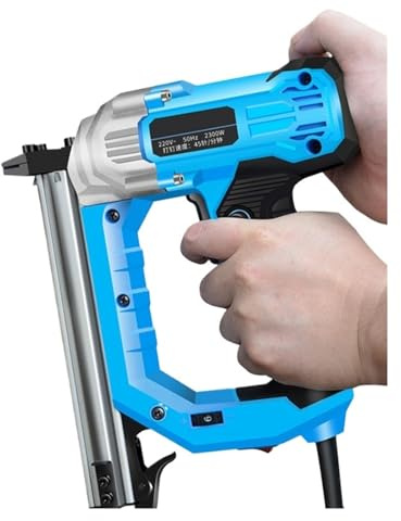 Cloueuse, Pistolet À Ongles Électrique 2300W, 6 Vitesses, En Acier, For Le Travail Du Bois, Le Béton, Le Ciment, Les Murs, Les Rangées D'acier Pour la rénovation et le travail du bois(SET2)