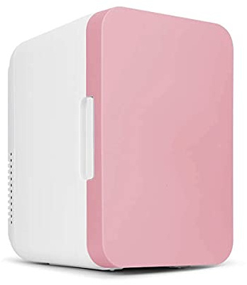 Réfrigérateur de voiture 8 litres, mini réfrigérateur de chambre à coucher, voiture, bureau et dortoir universitaire, glacière portable 12 volts pour la maison (couleur : rose, taille : 29 x