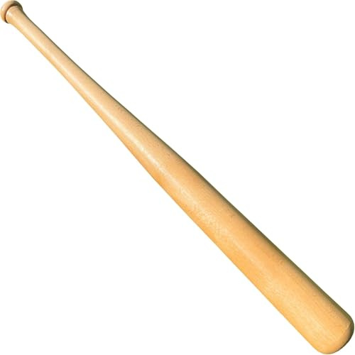 KOTIONOK Genuine Solid Beech Wood Baseball Bat - 29 Inch 21 Oz - Tball Bat, Weight Training, Pickup Games - Classic and Timeless Design