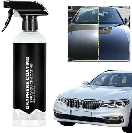 Sigillante infuso di grafene - SiO2 spray per rivestimento ceramico SiO2 da 17 once, lucidante durevole per auto, finitura resistente ai raggi UV per SUV RV | Premium S