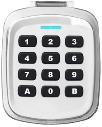 Asyduey Multifrequenza 280-868 MHz 280-868 MHz Cancello Porta del Garage Chiave Tastiera Wireless Codice Apriporta (Bianca)