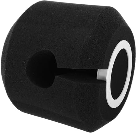 Didiseaon Small Microphone Windshield Pop Filter Acoustic Sponge Isolation Cover for Recording Microphones with Noise Reduction, Wind Noise Reflection Filter for Podcasting and Karaoke