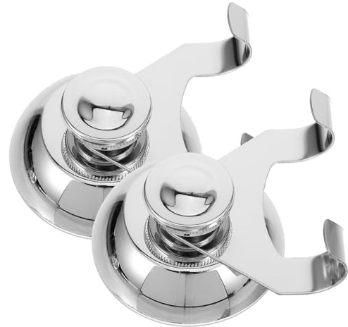 Kisangel 2 pezzi Ganci Ventosa in Acciaio Inox da Resistenti per Bagno e Cucina Design Minimalista e Portata Elevata Accessori Bagno Inox per Muri Senza Forare