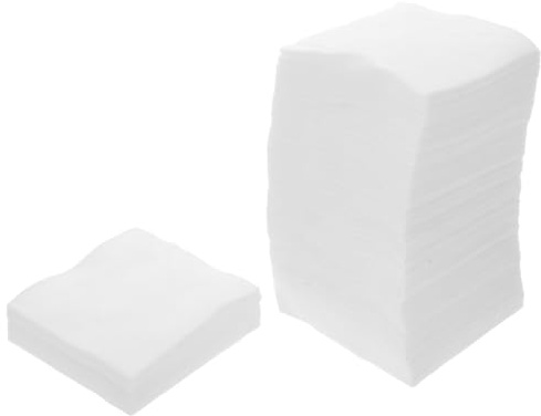 Genérico Almohadillas Faciales de Algodón Gruesas de 250g para Cuidado Cutáneo Sensible, Discos Desmaquillantes Cuadrados Desechables para Belleza y Viaje