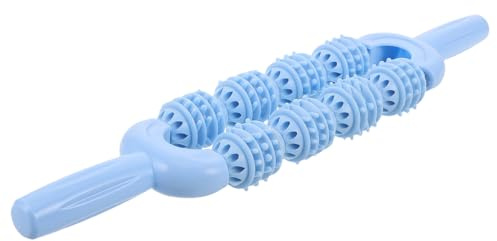 Hemobllo Rouleau de Massage pour Mollets à Picots Bâton de Massage Musculaire Portable en Plastique Couleur Bleu Ciel Outil Relaxant pour Récupération Sportive et Soulagement des