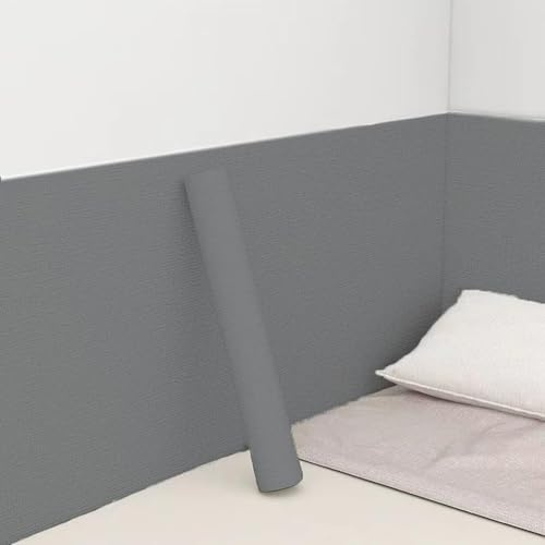 Générique Papier Peint Isolant Thermique Et Résistant à L'humidité en Rouleau,Autocollant, Imperméable pour Murs Intérieurs,pour La Protection Et La Décoration des Murs,pour Cuisine,Gris,50x280cm