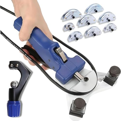 Kit Piegatubi Manuale con Cutter ed Espansore, Piegatubi Manuale Adatto per Tubi in Rame e Alluminio