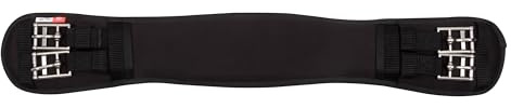 Imperial Riding Dressurgurt IRH Memory Foam, anatomischer Sattelgurt mit Memoryschaum, Schwarz, 75cm