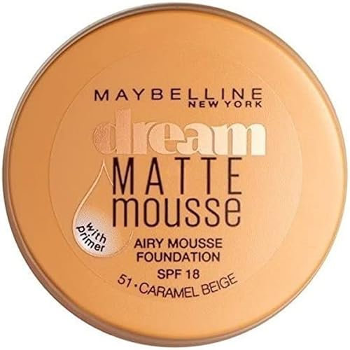 Maybelline New York Make Up, Dream Matte Mousse Make-Up, Mattierend, Nr. 30 Sand