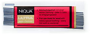 Laubsägeblätter NIQUA ULTRA Holzlaubsägeblätter Nr: 9 Abmessung 0,46 mm x 1,35 mm Gros
