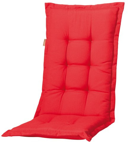 Madison 7PHOSB220 Auflage Panama für Sessel hoch, 75% Baumwolle 25% Polyester, 123 x 50 x 8 cm, rot