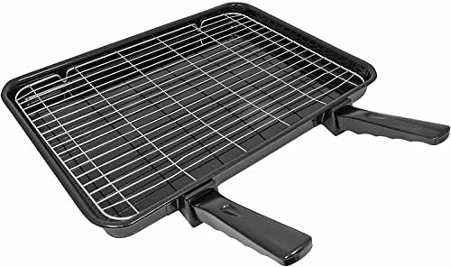 Large Vitreous Enamel Grill Pan 420mm x 320mm | Universal for all makes and models of Oven Cooker