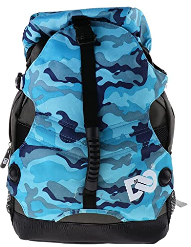 SM SunniMix Mochila De Patines De Hielo/En Línea/con Ruedas - Bolsas De Patinaje Grandes para Llevar Patines De Hielo, Patines De Ruedas, Artículos Deportivos - Azul, Tal como se Describe