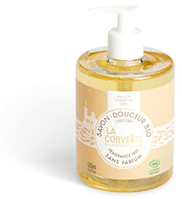 La Corvette Jabón líquido ecológico, hipoalergénico y sin perfume - 500ml - COSMOS ORGANIC
