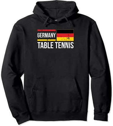 Deutschland Tischtennis Tischtennis Flagge Spieler Pullover Hoodie