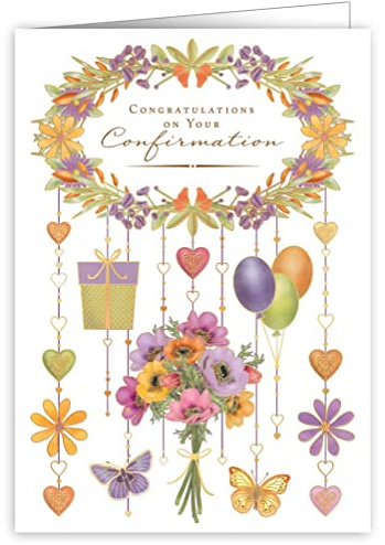 Quire Collections Card Confirmation,Purple/Orange,115 x 163mm