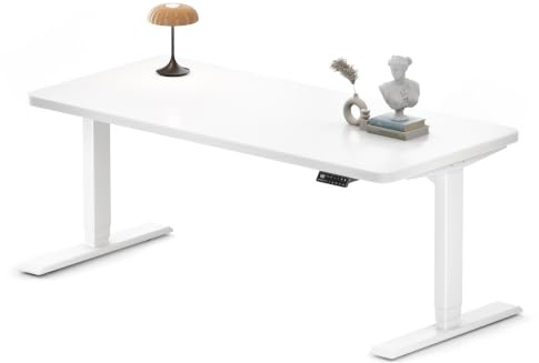 MAIDeSITe Höhenverstellbarer Schreibtisch 160x80cm - Elektrisch Schreibpult Höhenverstellbar 3-stufige mit 2 Energieeffizient‌ Motoren -Stabil & Flüsterleiser Arbeitsplätze Traglast 160kg -S2 Pro Plus