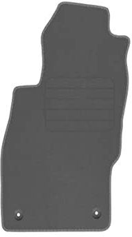 Premium Velourmatte für Opel Corsa D Bj. 2006 – 2014 PREM GRAU LP runde Befestigungen Veloursfussmatte Automatte Mit Absatzschoner Passform Neu