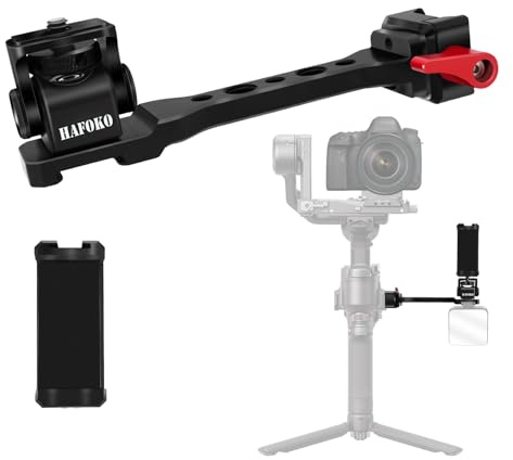 Metal Nato Monitor Mount Phone Holder Extension Compatible for DJI RS5-RS2 | Aluminum CNC, Compatible for DJI RS5/RS4/RS4 PRO/Ronin S3 /RS3 PRO/Ronin S3 Mini/RS2/RSC2 Gimbal Stabilizer