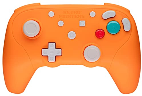 Retro Fighters BattlerGC Wireless 2.4G Controller Orange - Gamecube, Game Boy Player, Switch & PC Compatible