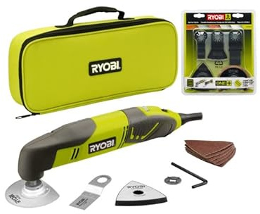 Confezione RYOBI Utensile multifunzione RMT200-S - 200W - Kit 5 pezzi per piastrelle - RAK05MT
