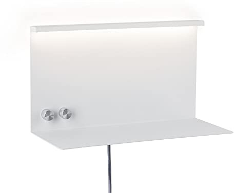 Paulmann 96772 LED Wandleuchte Jarina USB C 4,5 / 1x1,6W 540lm / 200lm dimmbar 350x170mm Weiß matt Metall 3000K
