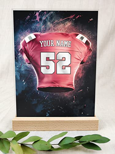 Arizona Fanartikel Acryl Tafel - Personalisiertes Geschenk, Football, American Football, Geschenke Jungen, Fanartikel, Fanartikel Kinder, Fan Geschenke, Arizona Trikot für Arizona-Fans